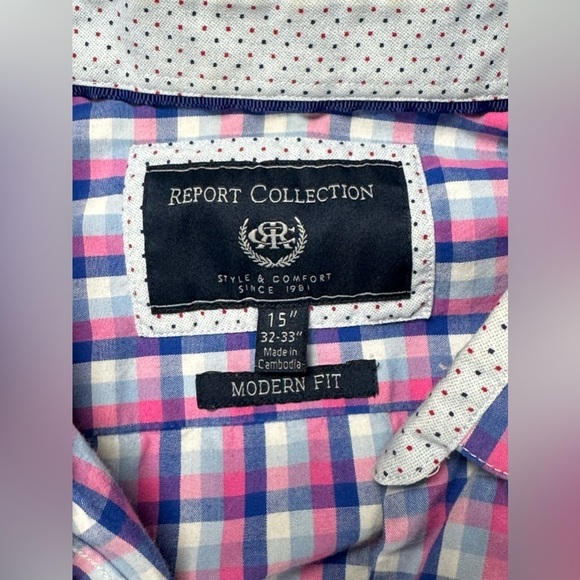 Report Collection Men’s Button Up Shirt (Modern Fit) M - Picture 2 of 6